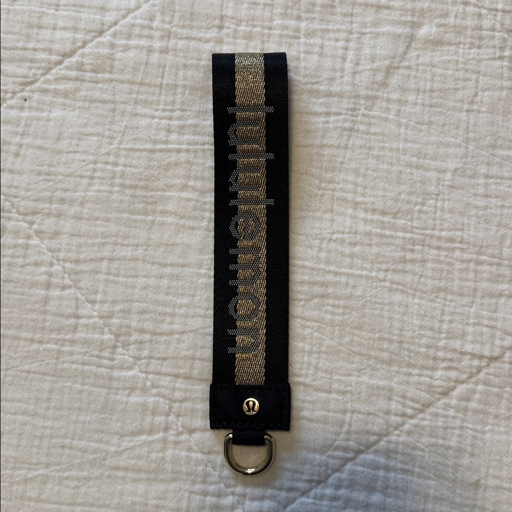 lululemon athletica Black and Gold Key Holder